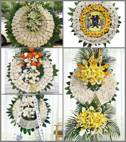 广东汕尾市陆河县新田镇横陇村花圈速递